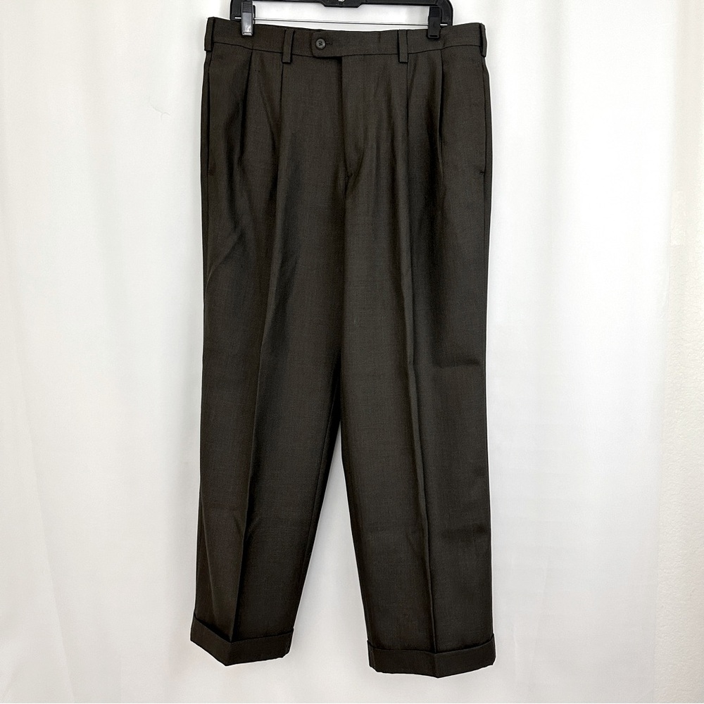 Men’s Perry Ellis Portfolio Brown Slacks Size 34/30